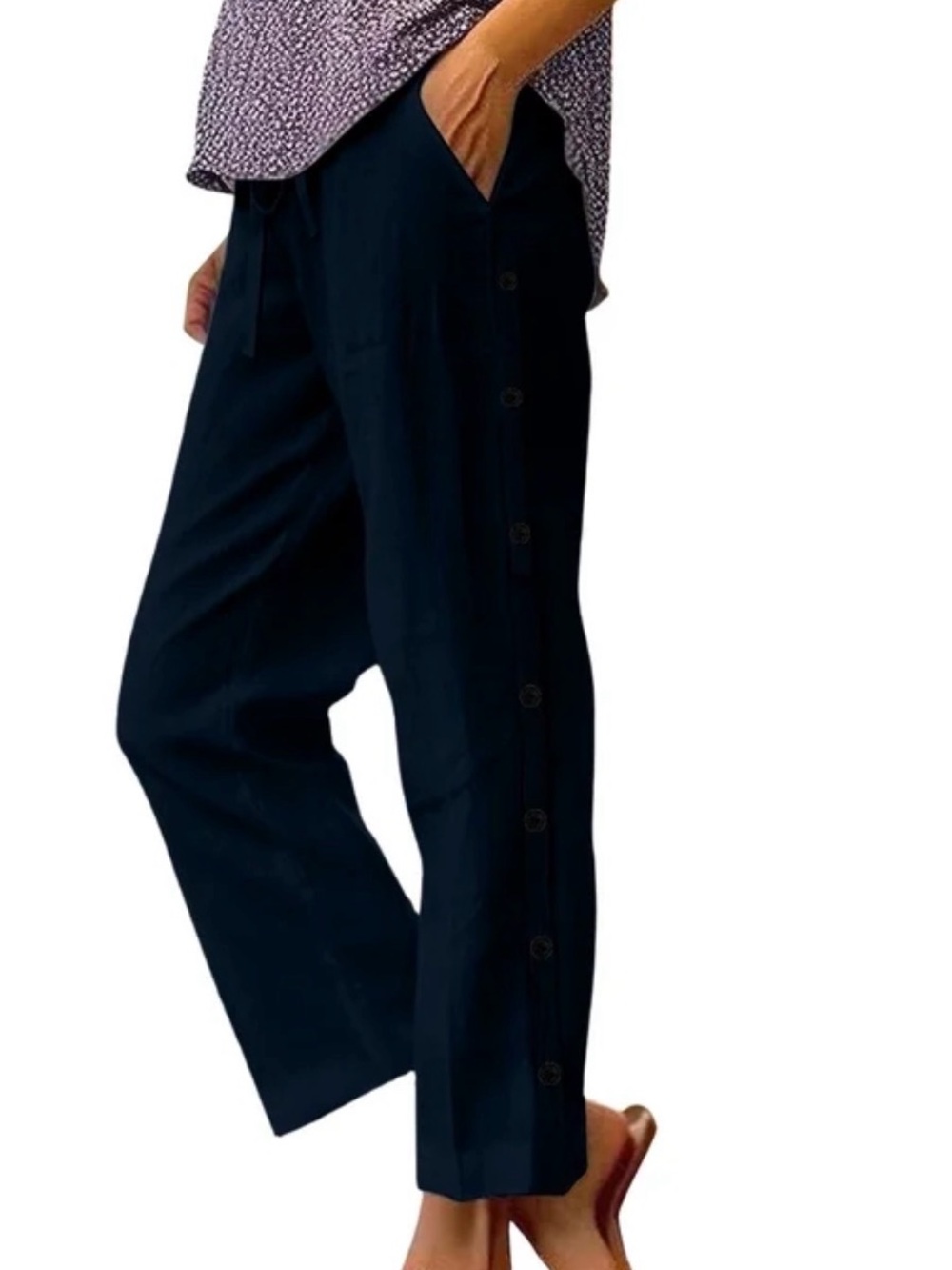 Liz Claiborne Navy Blue Casual Chinos